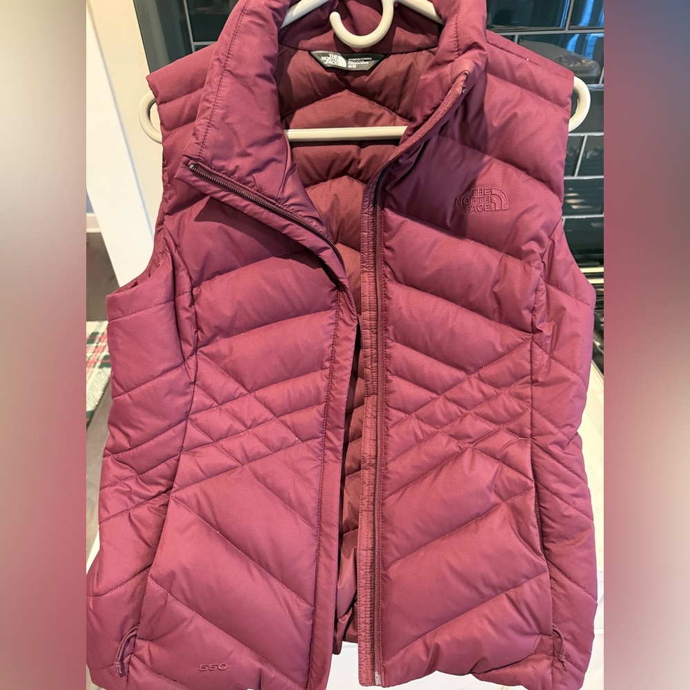 Women’s North Face Vest - Maroon, Medium